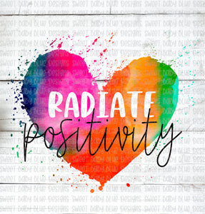 Radiate Positivity- PNG file- Digital Download