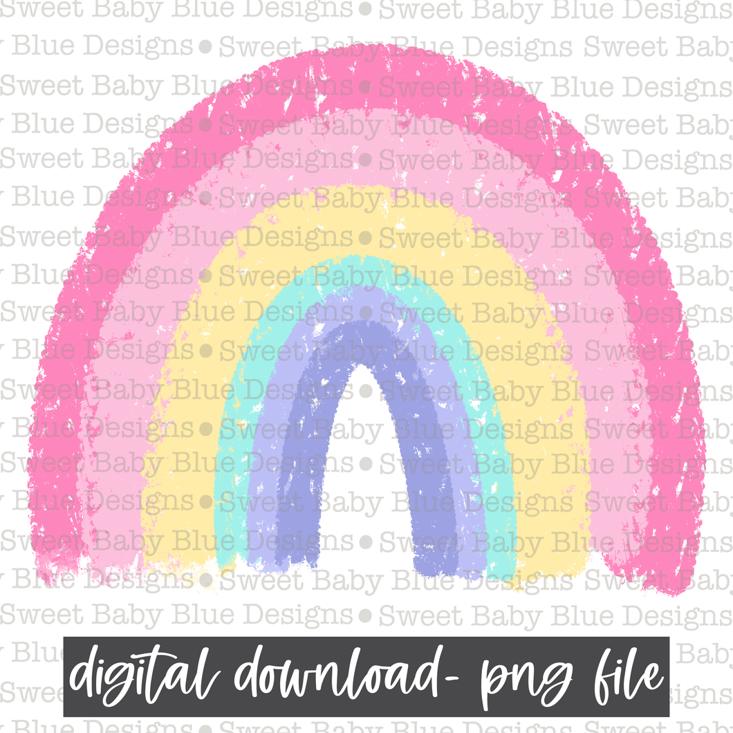 Rainbow- Design element - 2021 - PNG file- Digital Download
