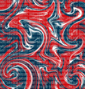 Red White & Blue Digital Paper-Swirl- PNG file- Digital Download