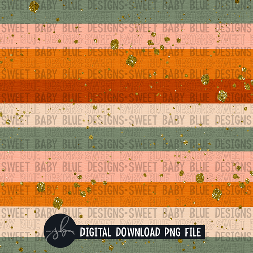 Retro stripe glitter- Digital paper- 2022- PNG file- Digital Download