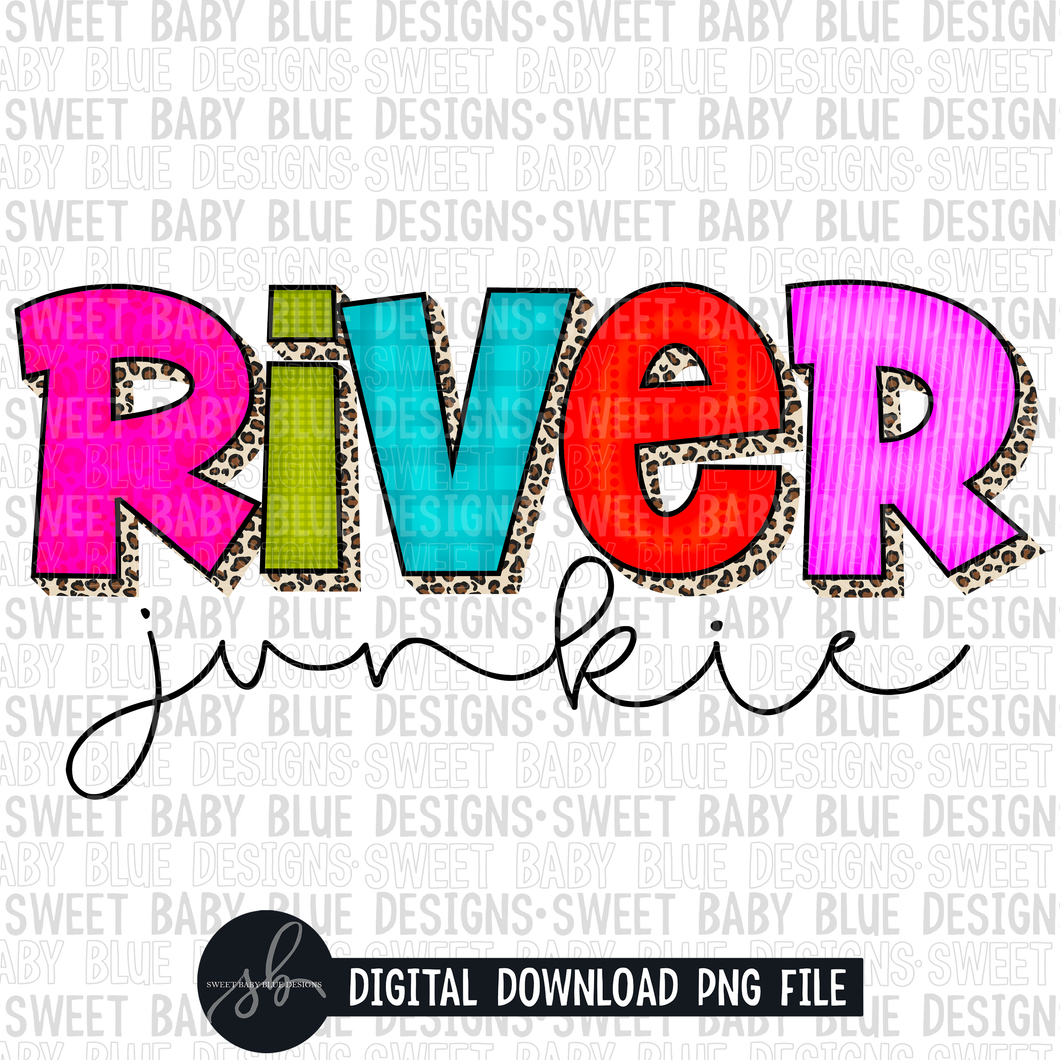 River junkie- Leopard- Summer - 2022- PNG file- Digital Download