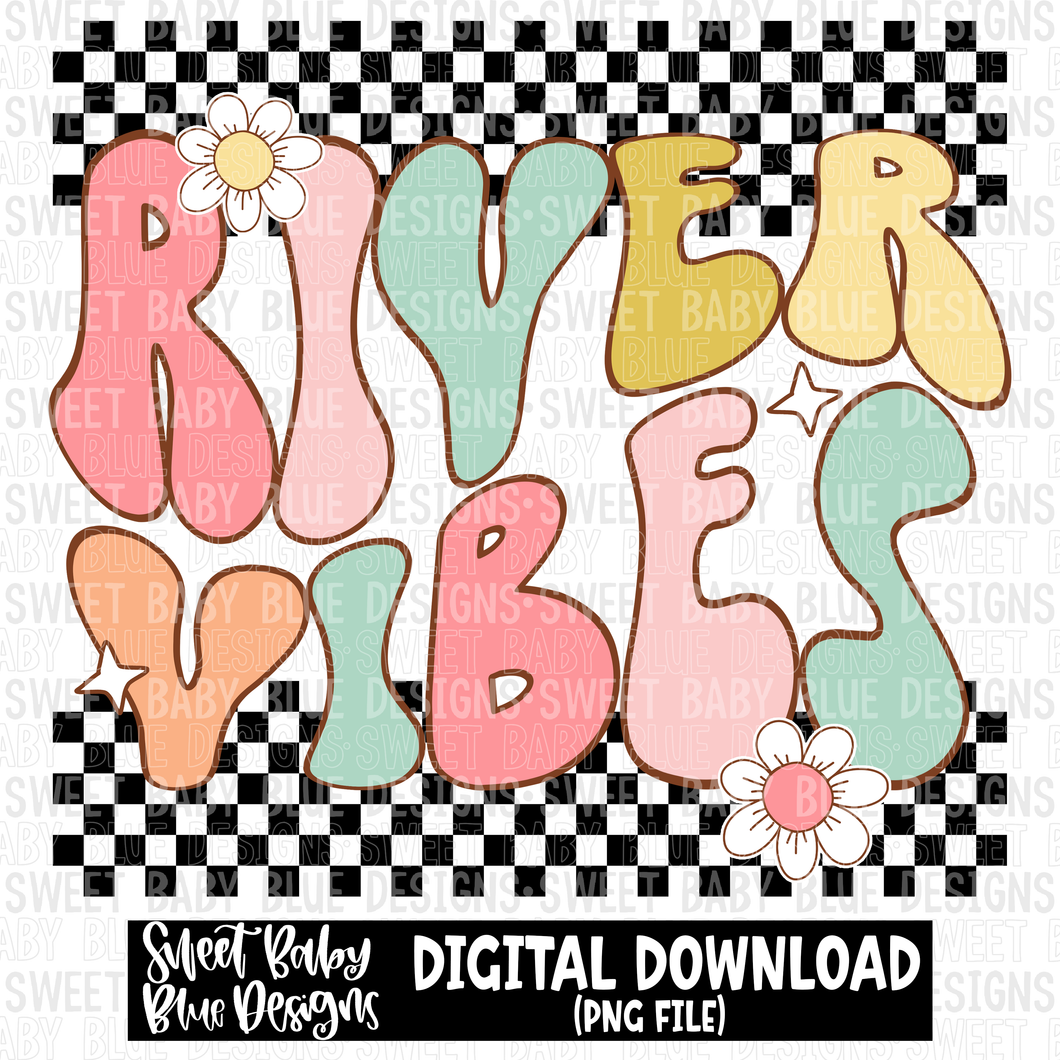 River vibes - Summer - 2023- PNG file- Digital Download