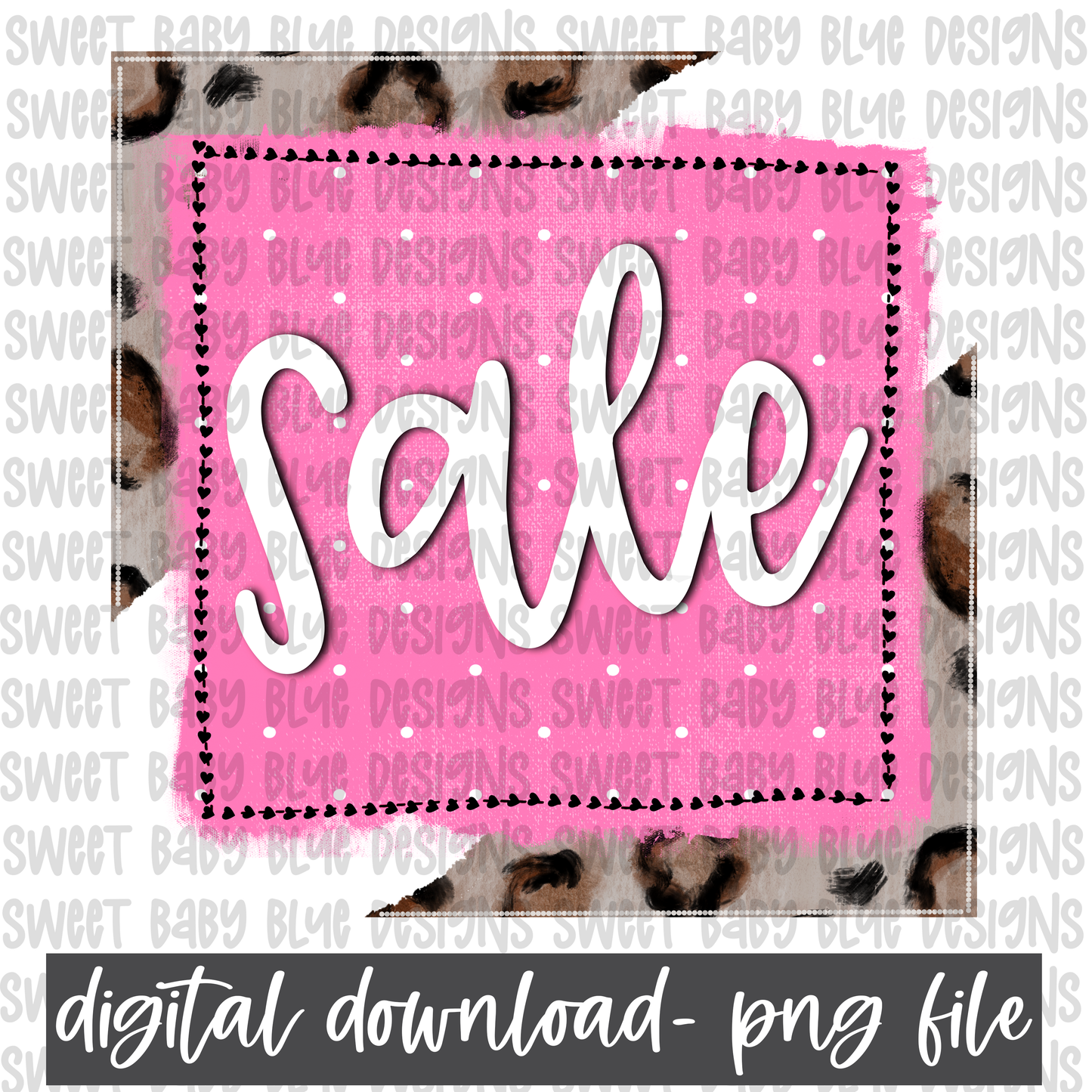 Sale- Leopard- Interactive Post- PNG file- Digital Download