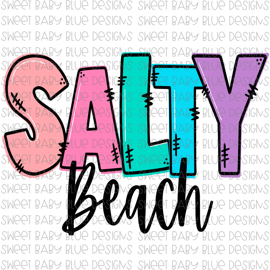 Salty Beach- PNG file- Digital Download