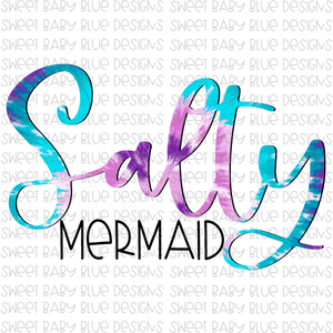 Salty Mermaid- PNG file- Digital Download