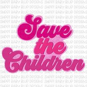 Save the children- PNG file- Digital Download