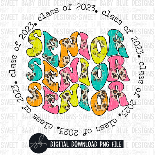 Senior class of 2023- Circle- 2022 - PNG file- Digital Download