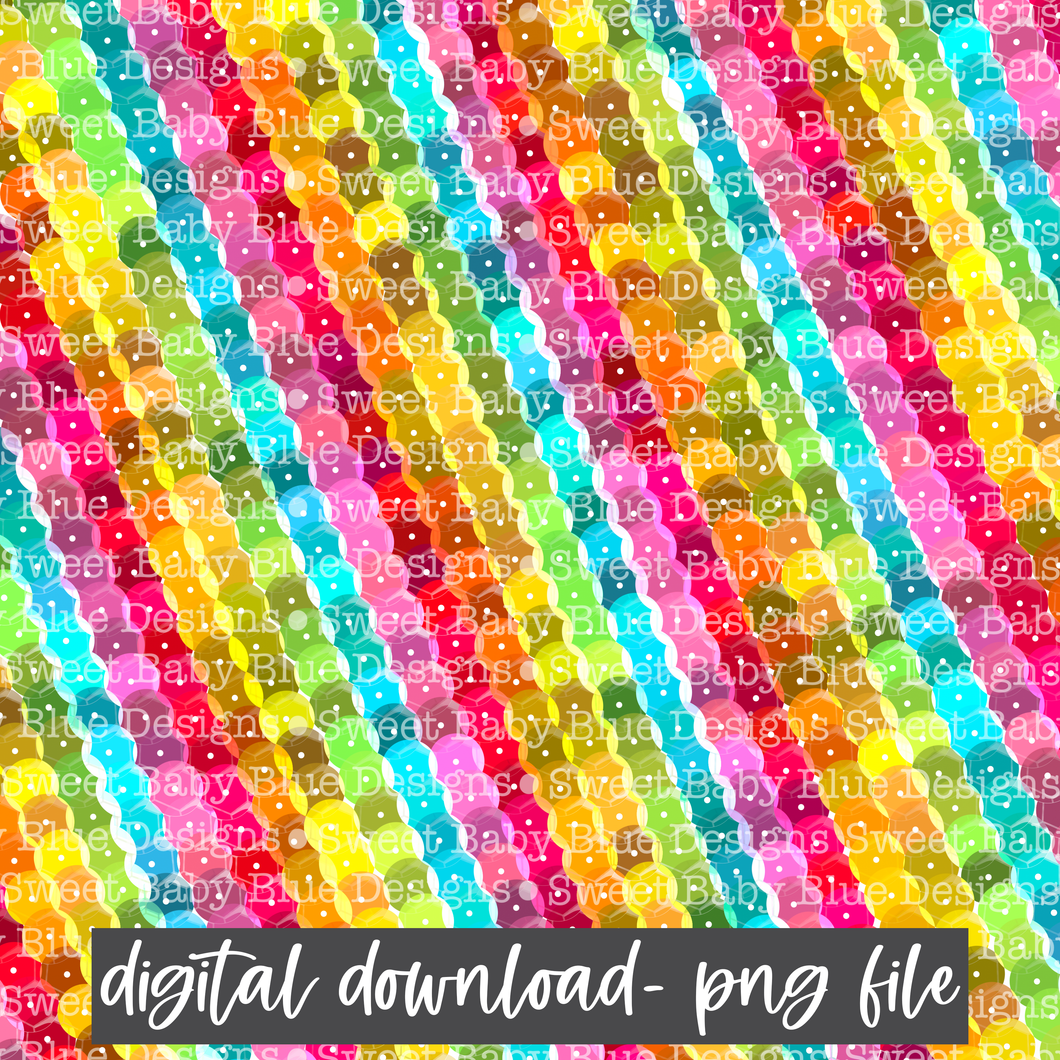 Sequin rainbow digital paper- PNG file- Digital Download