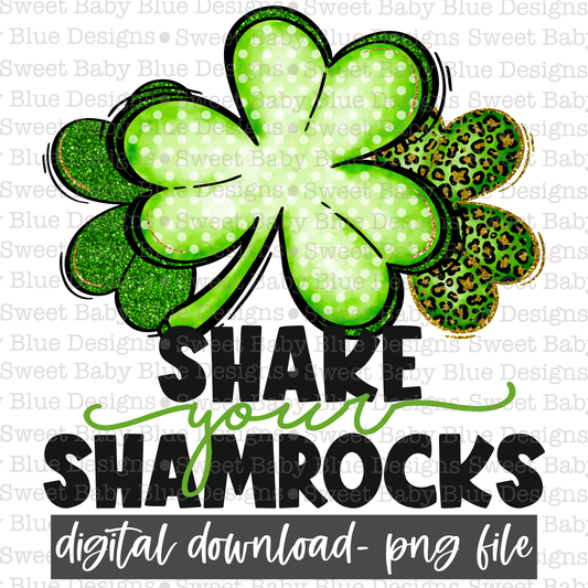 Shake your shamrocks- St. Patrick's Day- PNG file- Digital Download