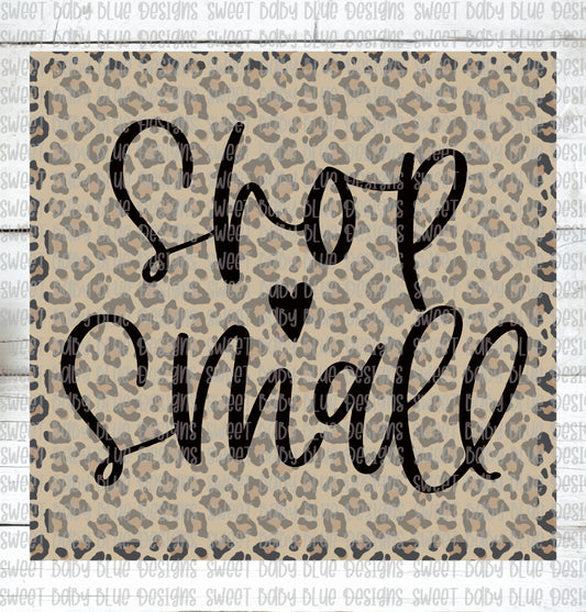 Shop small- Leopard- PNG file- Digital Download