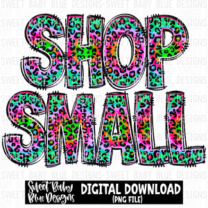 Shop small- Leopard - 2023 - PNG file- Digital Download
