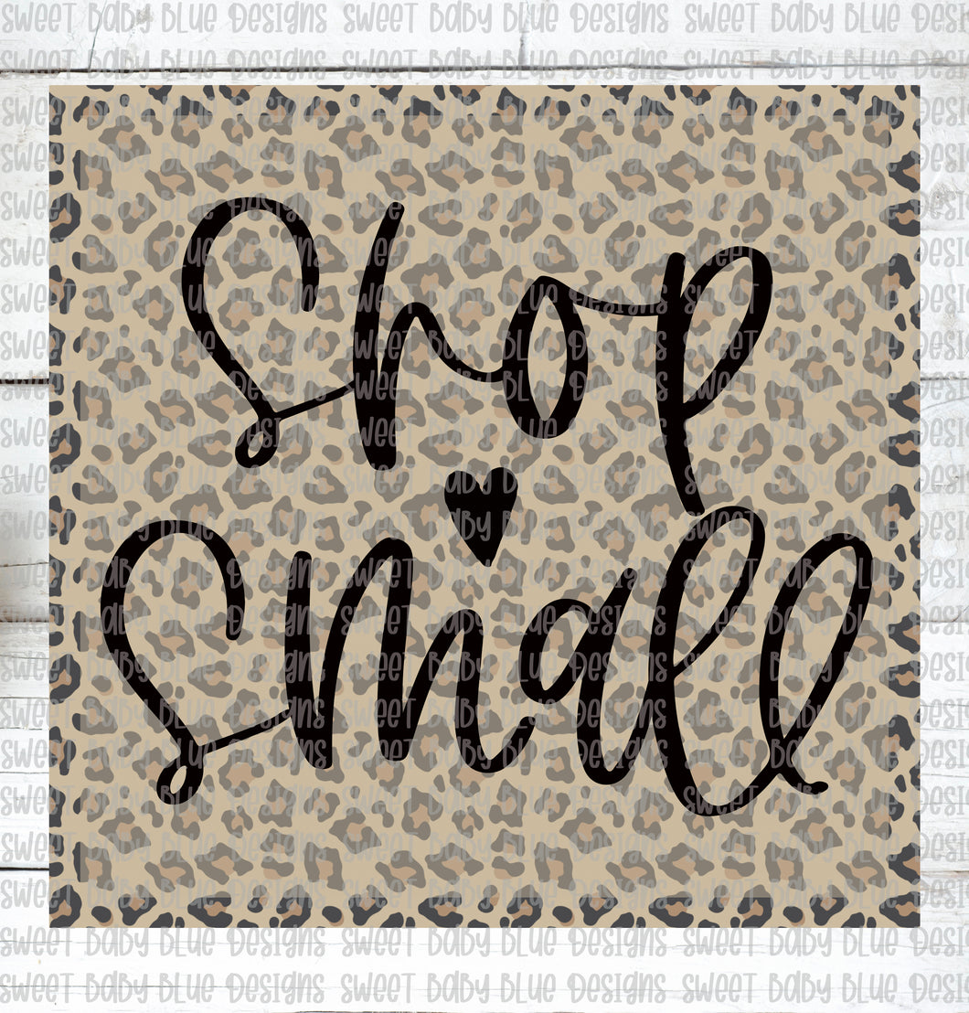 Shop small- Leopard- PNG file- Digital Download