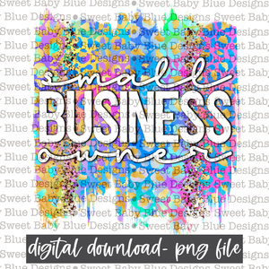 Small business owner- Brushstroke- 2021- PNG file- Digital Download