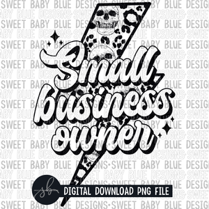 Small business owner- Skeleton- Bolt- 2022- PNG file- Digital Download