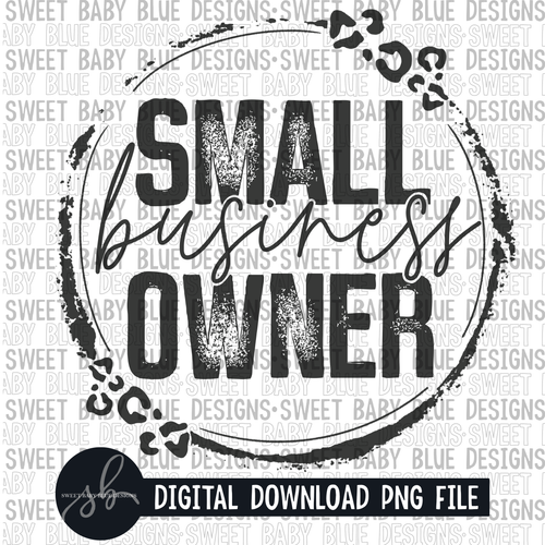 Small business owner- Single color- 2022 - PNG file- Digital Download