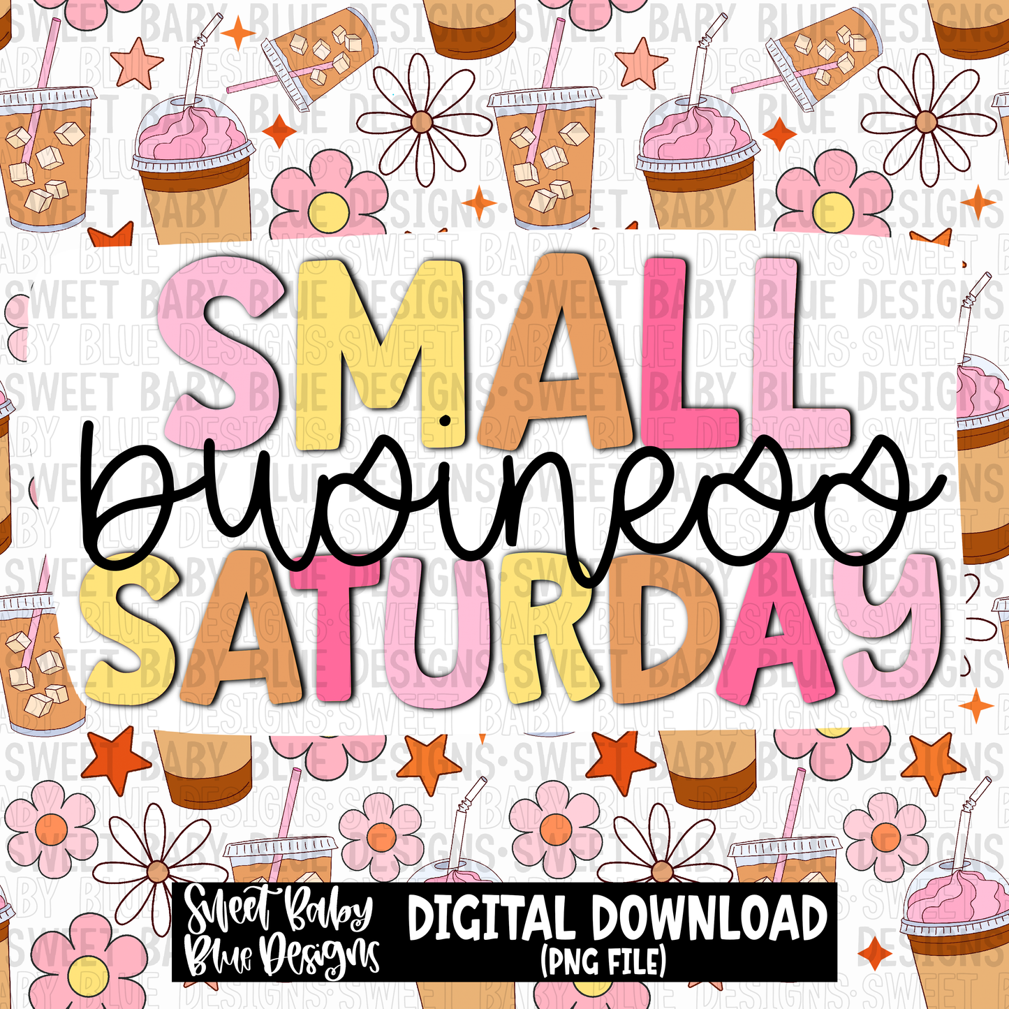 Small business Saturday- Coffee- Interactive post- PNG file- Digital Download