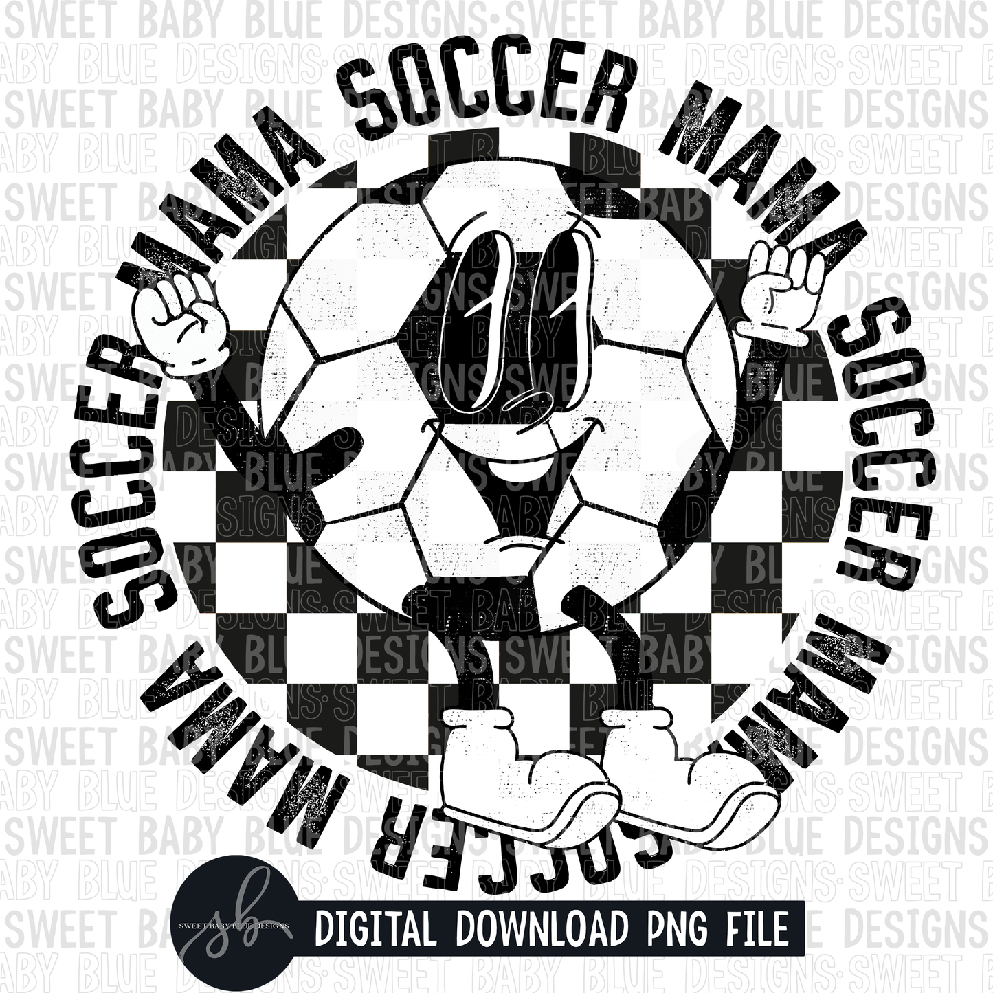 Soccer mama- Soccer cartoon- 2022- PNG file- Digital Download