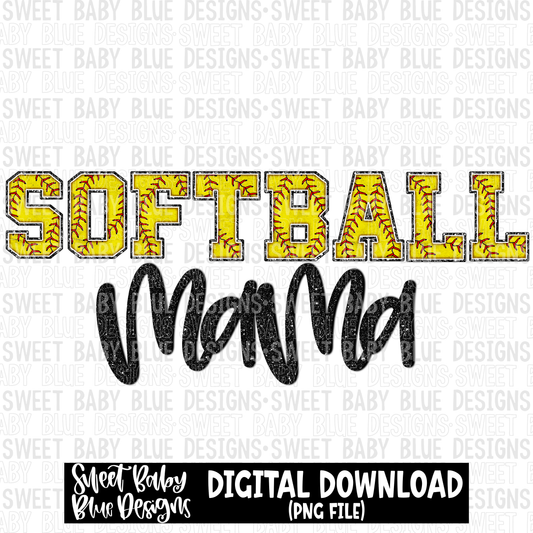 Softball mama- 2023 - PNG file- Digital Download
