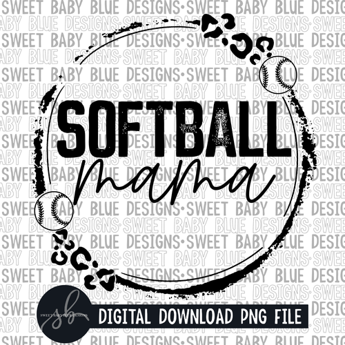 Softball mama- Single color- 2022 - PNG file- Digital Download