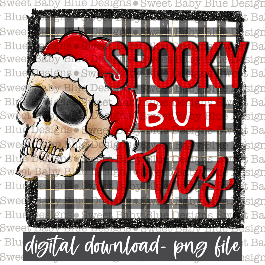 Spooky but Jolly- Christmas -PNG file- Digital Download