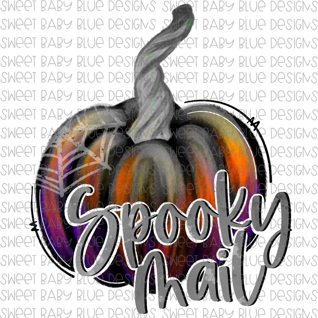 Spooky Mail- Halloween- PNG file- Digital Download