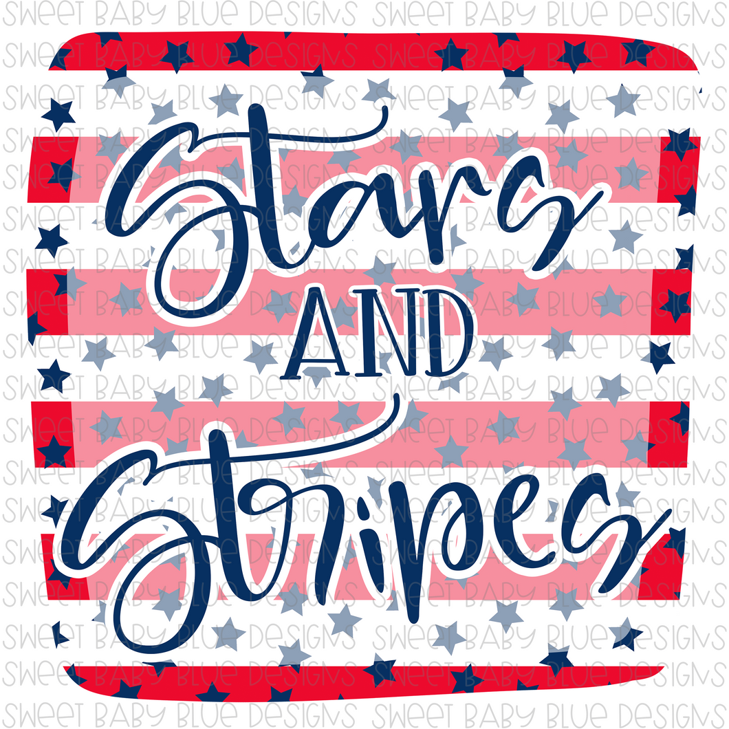 Stars and Stripes- PNG file- Digital Download