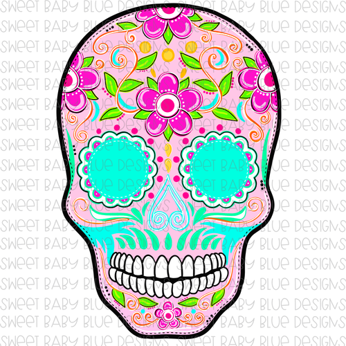 Sugar Skull- PNG file- Digital Download