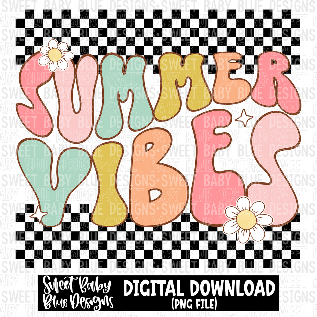 Summer vibes- Summer - 2023- PNG file- Digital Download