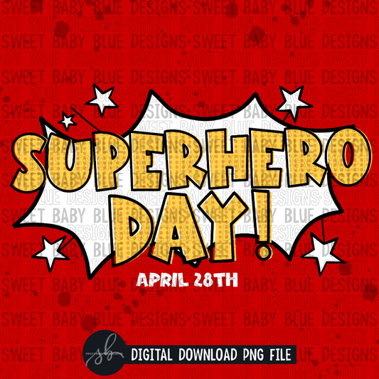 Superhero day- Interactive post- 2022- PNG file- Digital Download