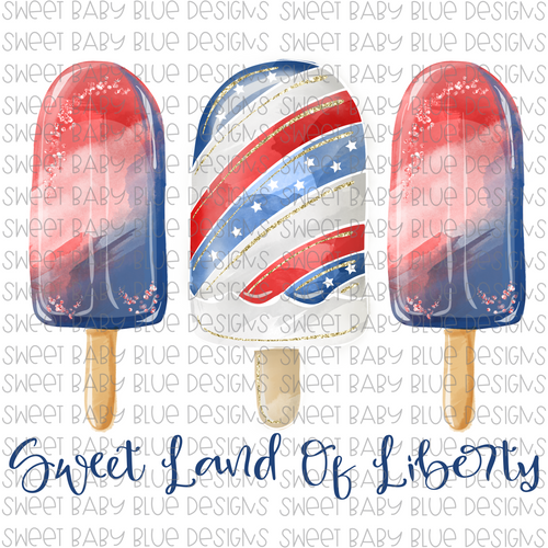 Sweet Land of Liberty- PNG file- Digital Download