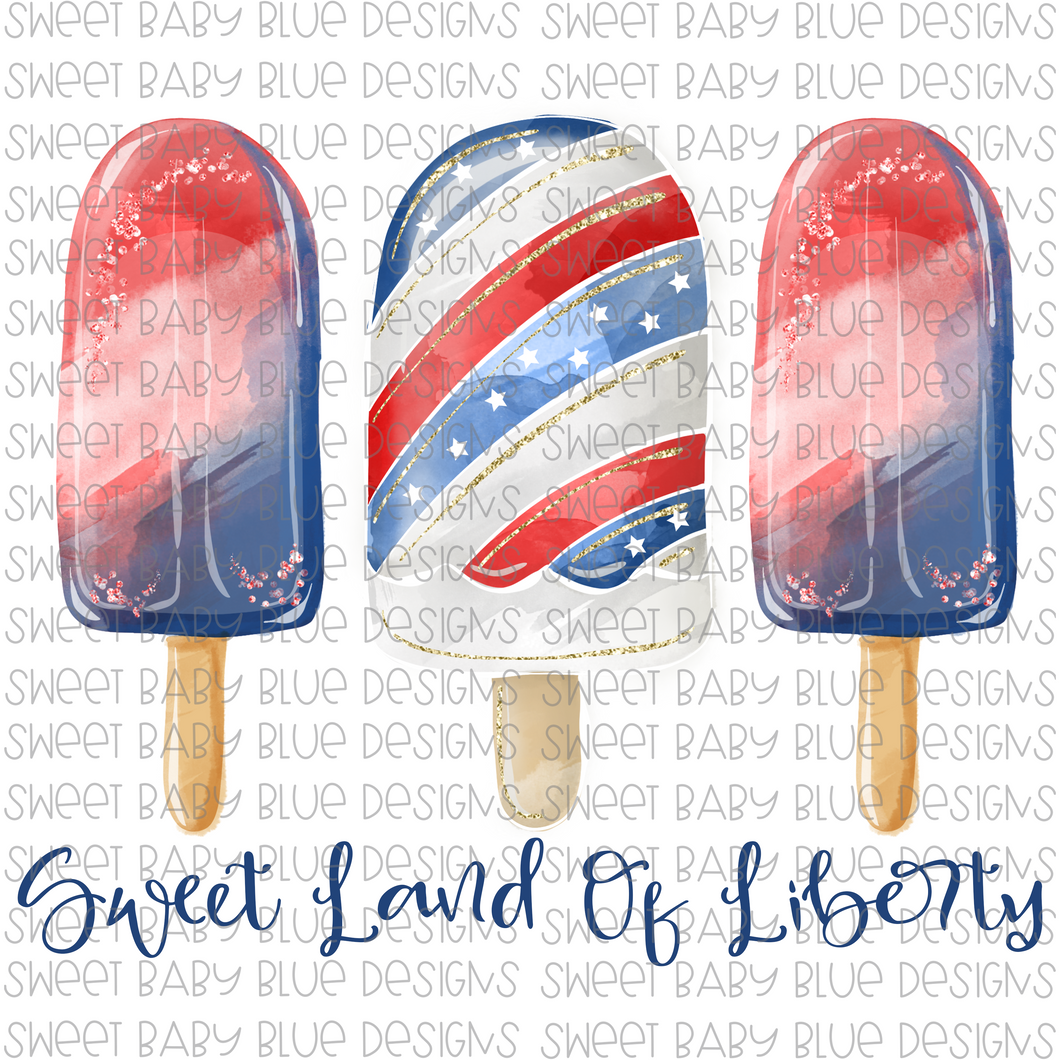 Sweet Land of Liberty- PNG file- Digital Download