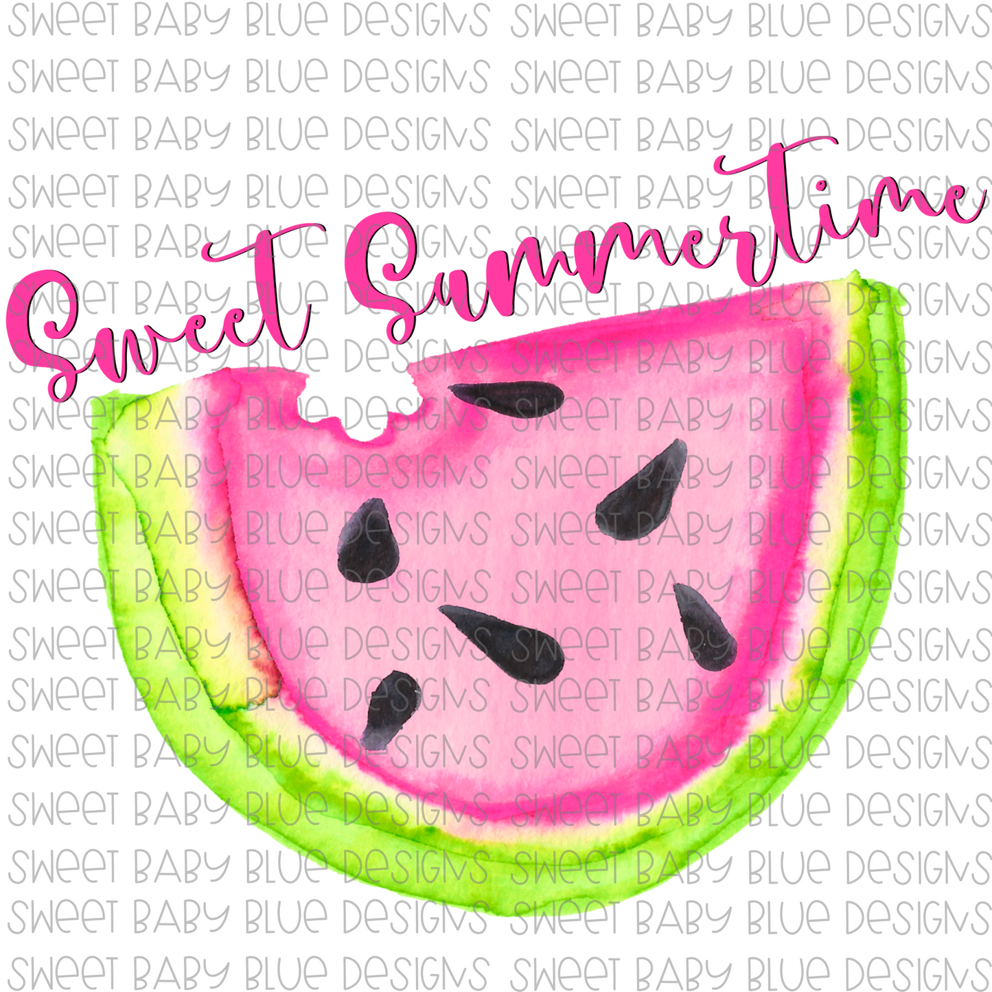 Sweet Summertime- PNG file- Digital Download