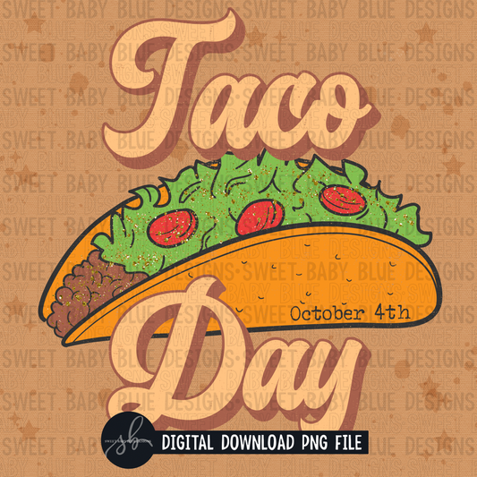 Taco day- Interactive post- 2022- PNG file- Digital Download
