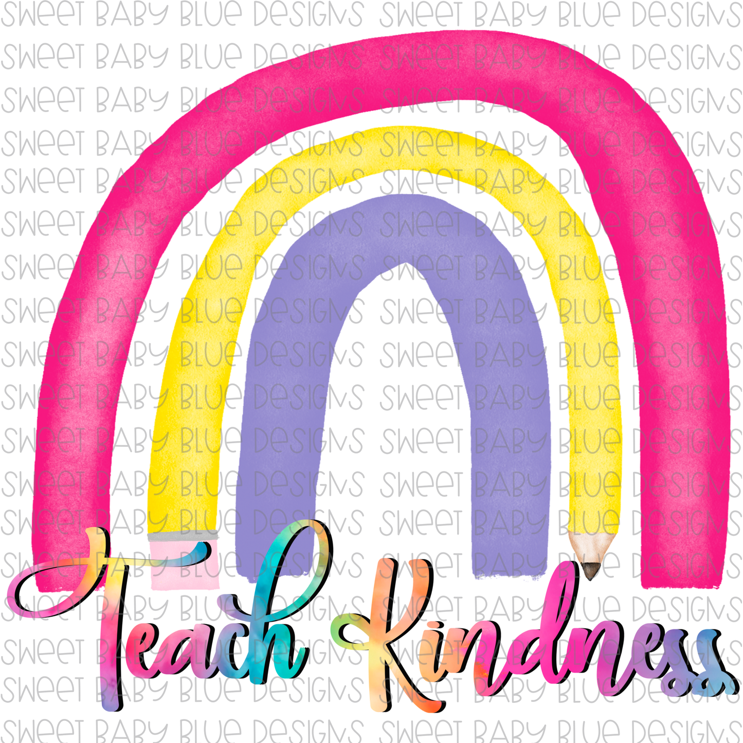 Teach Kindness- School- PNG file- Digital Download
