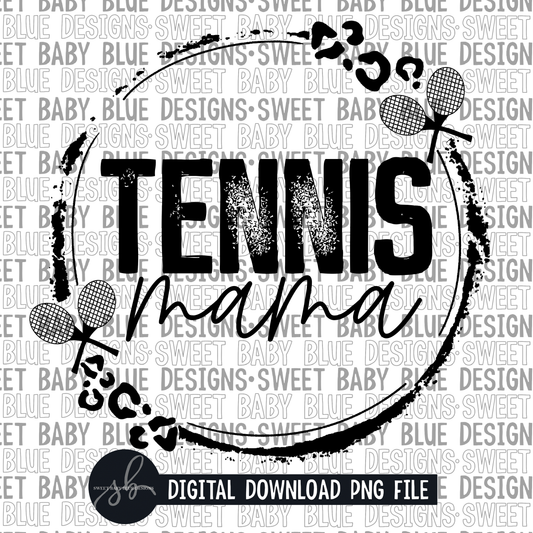 Tennis mama- Single color- 2022 - PNG file- Digital Download
