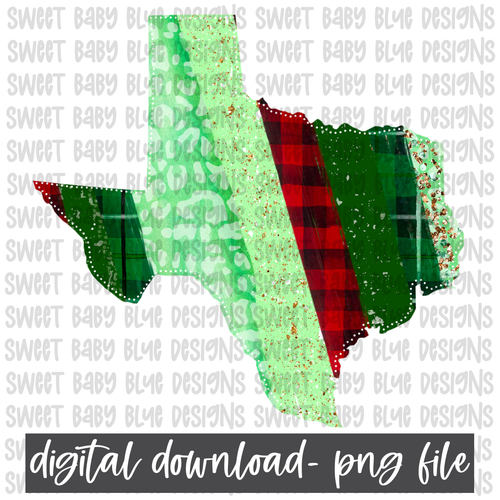 Texas- Christmas- PNG file- Digital Download