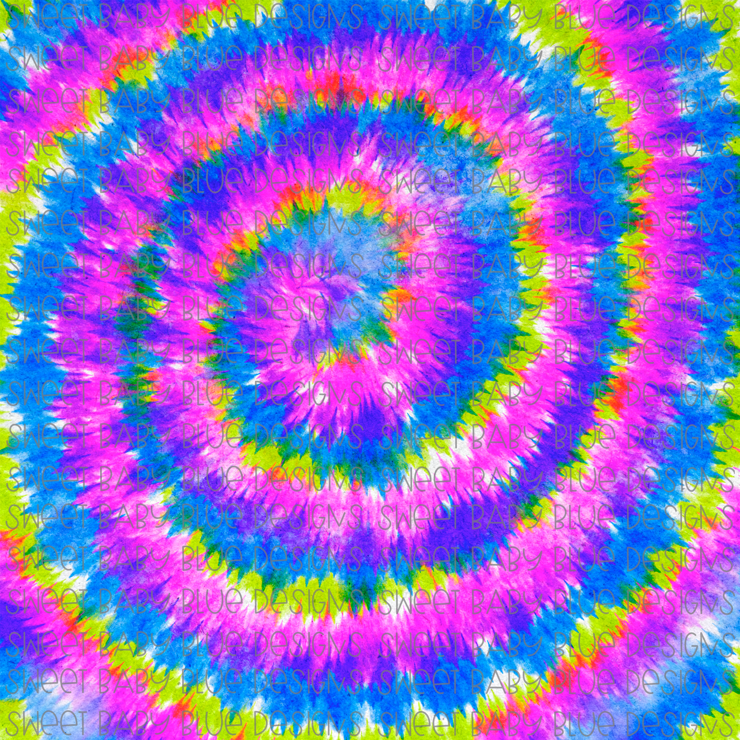 Tie-Dye- Blue Purple Lime- Digital Paper- PNG file- Digital Download
