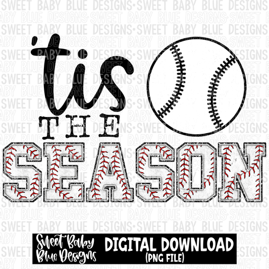 Tis the season- Baseball - 2023 - PNG file- Digital Download