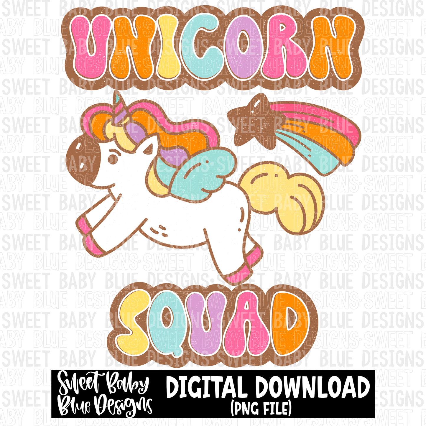 Unicorn squad- 2023 - PNG file- Digital Download