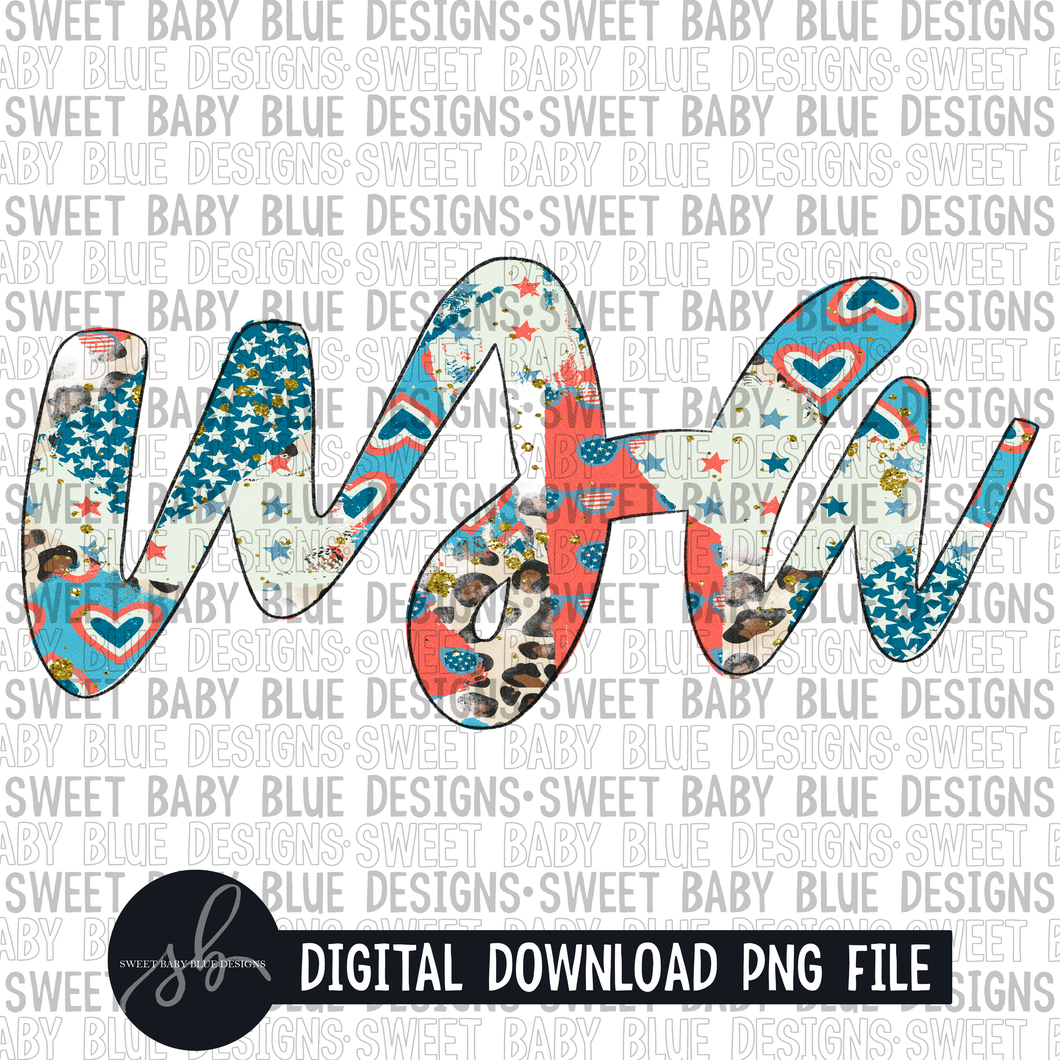 USA- Brush cursive words- Summer- 2022 - PNG file- Digital Download