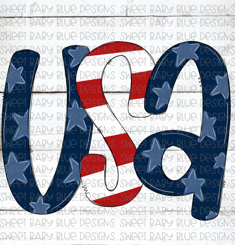 USA- PNG file- Digital Download