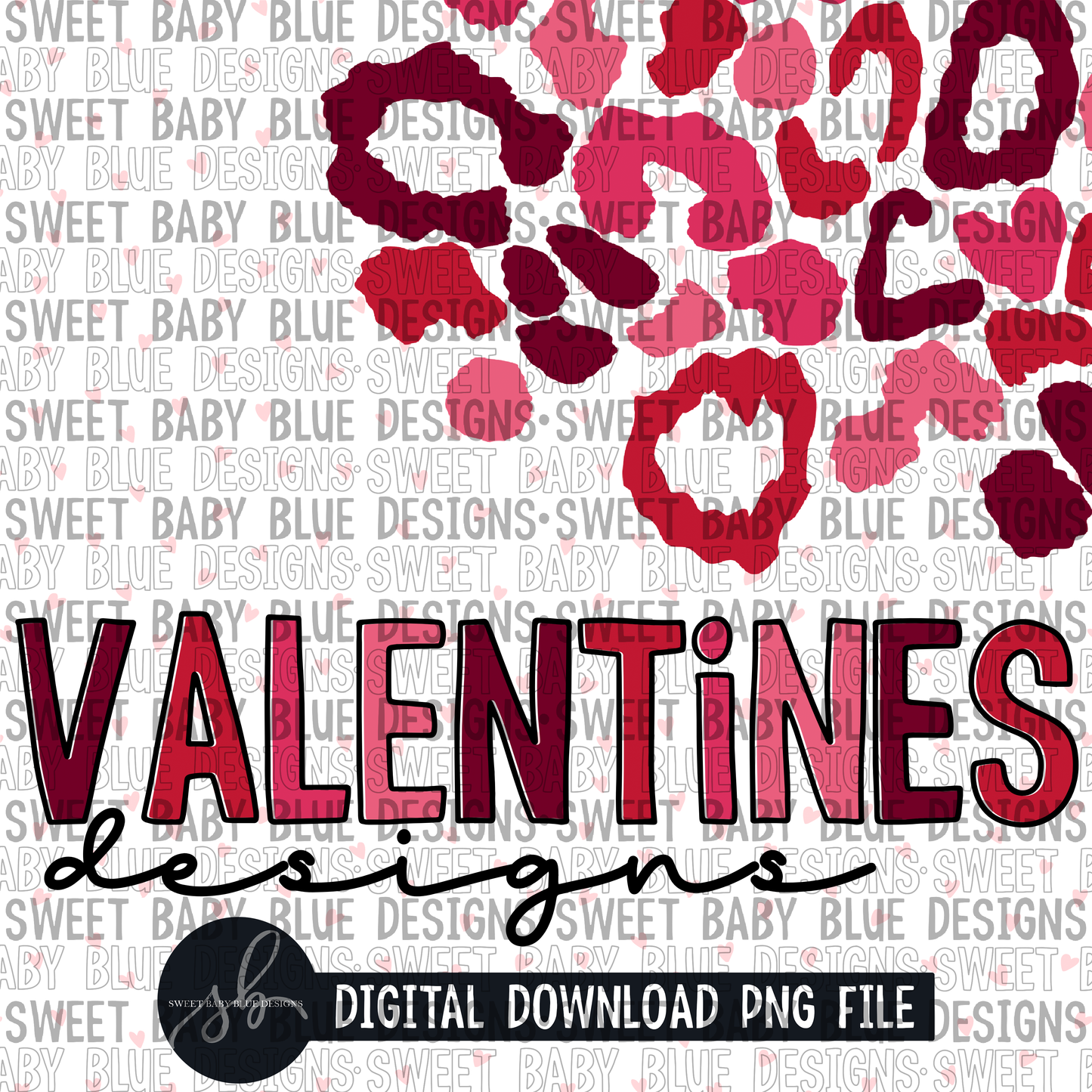 Valentines designs - Leopard- Interactive post - 2022 -PNG file- Digital Download
