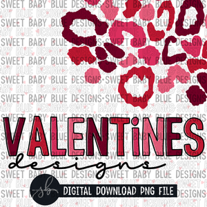 Valentines designs - Leopard- Interactive post - 2022 -PNG file- Digital Download
