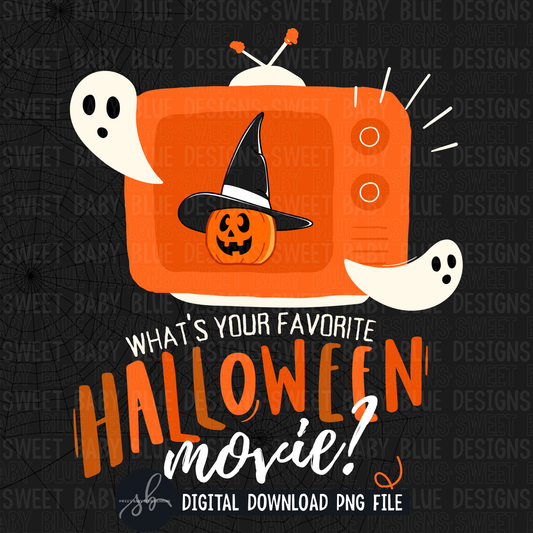 What's your favorite Halloween movie- Interactive post- 2022- PNG file- Digital Download