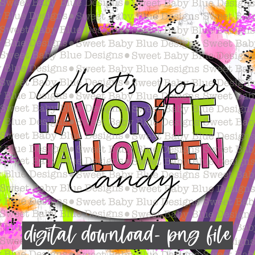 What's your favorite Halloween candy- Interactive post- Halloween - 2021- PNG file- Digital Download