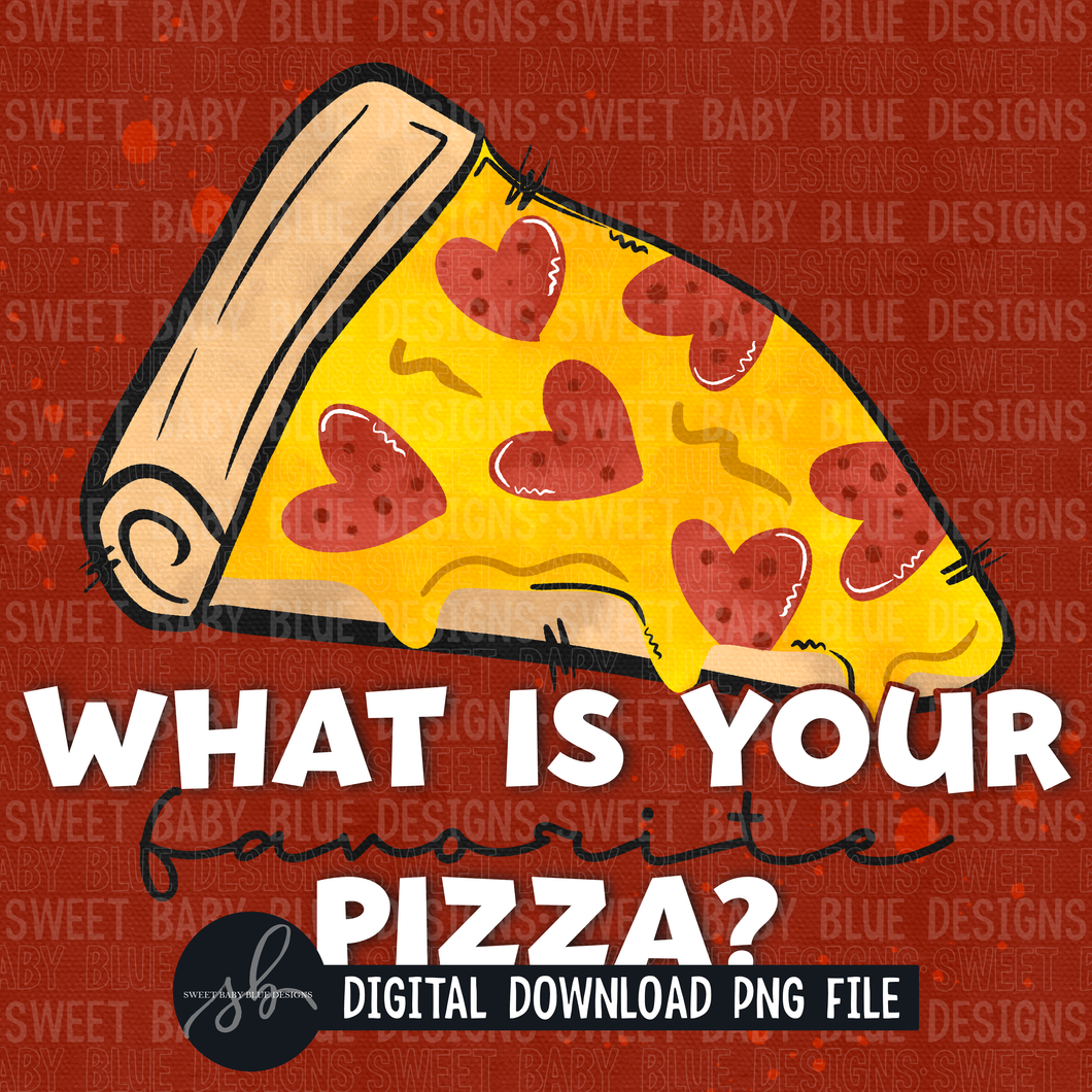 What's your favorite pizza -  Interactive post - 2022 -PNG file- Digital Download