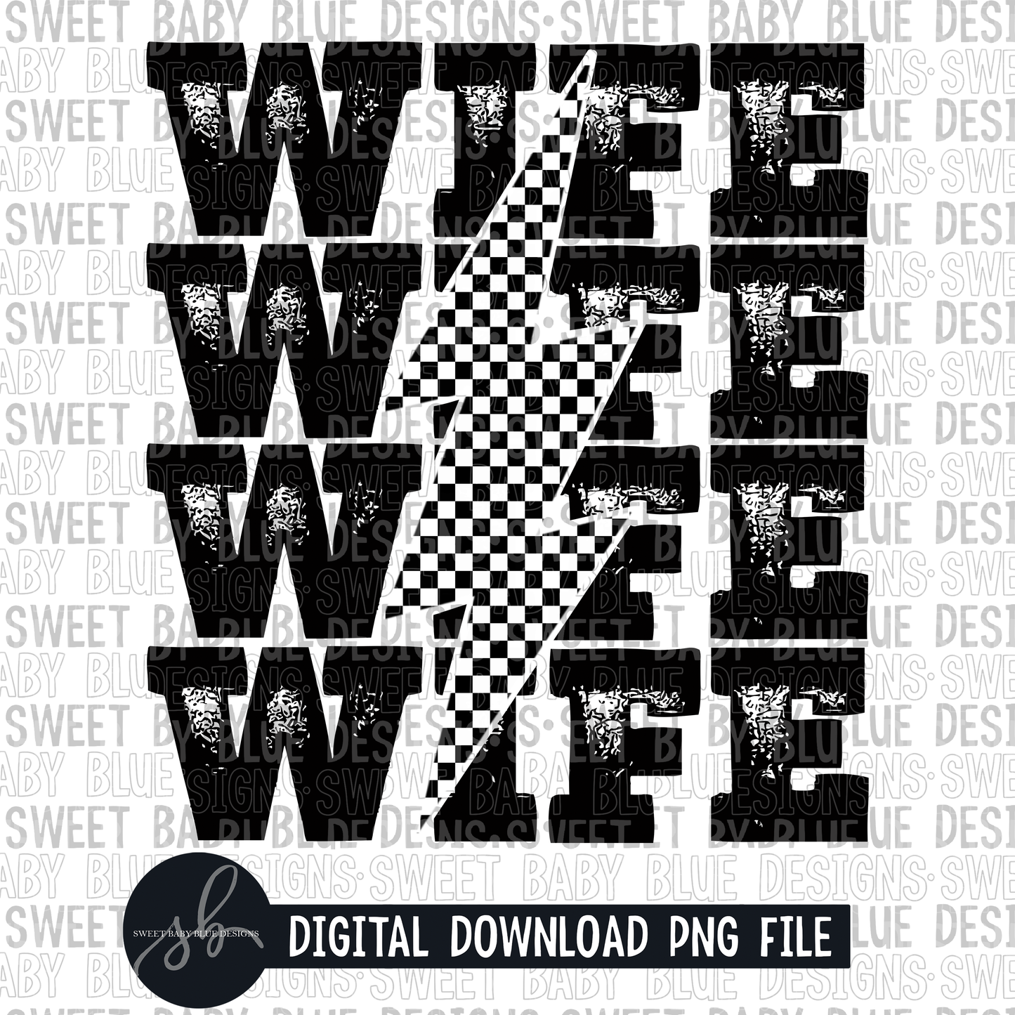 Wife- Checkered bolt- 2022 - PNG file- Digital Download