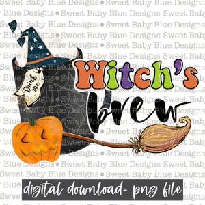 Witch's brew- Halloween- 2021- PNG file- Digital Download