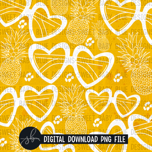 Yellow Summer- Digital paper - 2022 -PNG file- Digital Download