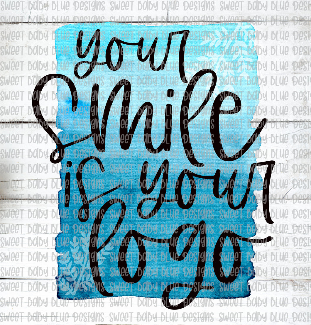 Your smile is your logo- PNG file- Digital Download